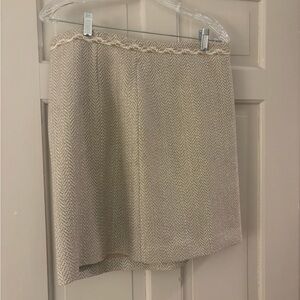 Ann Taylor Elegant Gold Skirt